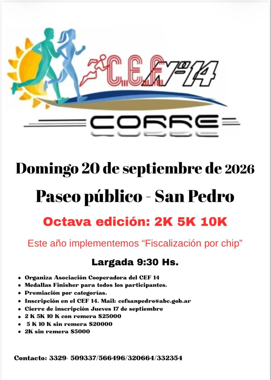 Portada de CEF 14 Corre 2026