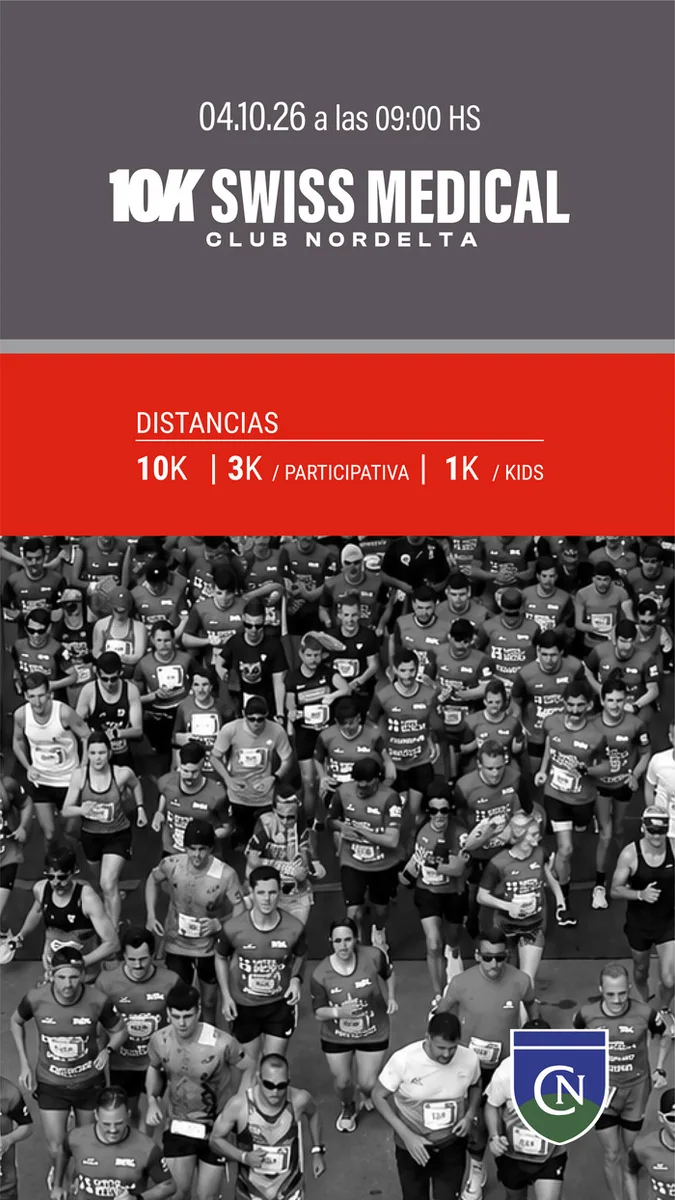 Portada oficial de 10K Swiss Medical Club Nordelta